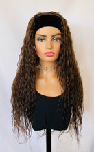 Load image into Gallery viewer, “Taylor”- Long Wavy” Put On &amp; Go” Premium Fiber Headband Wig