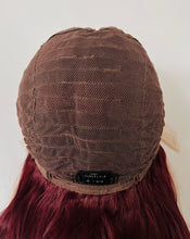 Load image into Gallery viewer, “Berry Nice” - Long Berry &amp; Blonde Color Premium Fiber Lace Front Wig - Daily Wear/ Dance/Wedding/Event Wig 🍓🤍