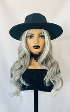Load image into Gallery viewer, “Chevy Jr.” - Get Your Motor Running with This Gorgeous Ash Grey Premium Fiber Lace Front Wig 🩶 Daily Wear/Weddings/Events