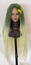 Load image into Gallery viewer, “Meadow” - Long Premium Fiber Lace Front Wigs in Orange/Green or Black for Halloween/Cosplay/Events…