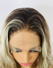 Load image into Gallery viewer, “Charlise” - Long Ash Pearl Blonde  Premium Fiber 13x3 Lace Front Canada Wig for Daily Wear/Events