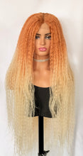 Load image into Gallery viewer, “Meadow” - Long Premium Fiber Lace Front Wigs in Orange/Green or Black for Halloween/Cosplay/Events…
