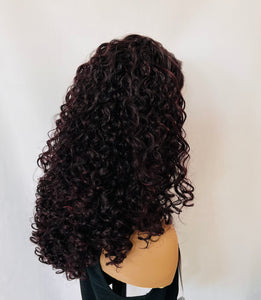 "Symone" - Clearance - Beautiful Long Curly Synthetic Lace Front Wig by Outre