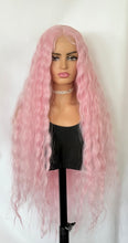 Load image into Gallery viewer, "Rhapsody" - 42" Long Wavy Premium Fiber Lace Front Wig for Cosplay/Drag Queens/Events…