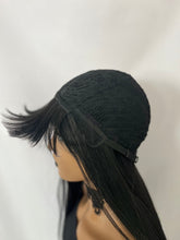 Load image into Gallery viewer, “Meggan” - Long Brown or Blonde Mix Premium Fiber Straight Wig with Bangs