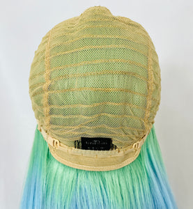 “Stardust” - 28” Long Straight Pastel Unicorn Color Lace Front Wig for Events/Cosplay/DailyWear/Drag Queens