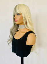 Load image into Gallery viewer, “Sugar &amp; Spice” - Long Blonde &amp; Grey Synthetic Wig with Bangs for Events/Cosplay/Gaming…