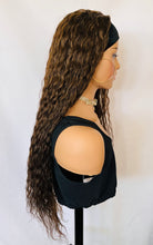 Load image into Gallery viewer, “Taylor”- Long Wavy” Put On &amp; Go” Premium Fiber Headband Wig