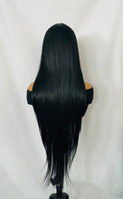 Load image into Gallery viewer, “Meggan” - Long Brown or Blonde Mix Premium Fiber Straight Wig with Bangs