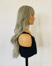 Load image into Gallery viewer, “Sugar &amp; Spice” - Long Blonde &amp; Grey Synthetic Wig with Bangs for Events/Cosplay/Gaming…