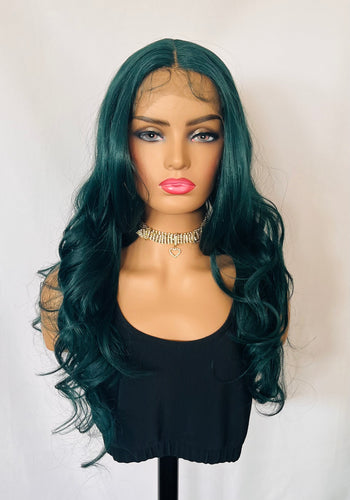 “Ms.Neptune” - Gorgeous Green Premium Fiber Lace Front Wig /Events/Cosplay/Daily Wear
