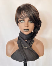 Load image into Gallery viewer, &quot;Tanya&quot; - Short, Run &amp; Retro “Put On &amp; Go” Premium Fiber Wig with Bangs for Daily Wear or Events…