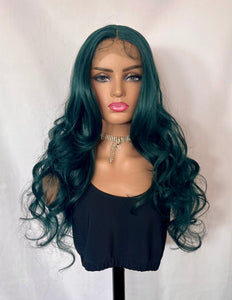 “Ms.Neptune” - Gorgeous Green Premium Fiber Lace Front Wig /Events/Cosplay/Daily Wear