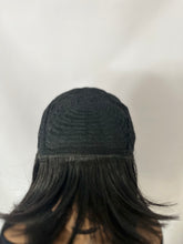 Load image into Gallery viewer, “Meggan” - Long Brown or Blonde Mix Premium Fiber Straight Wig with Bangs