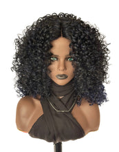Load image into Gallery viewer, Naturali Star “3B Ronda”- Curly Blue Rage/Plum/99J Burgundy Synthetic Wigs by Zury Sis - CLEARANCE