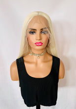 Load image into Gallery viewer, “Blonde Ambition” - 26&quot;-28&quot; Platinum Blonde Lace Front Premium Fiber Wigs for Daily Wear/Drag/CrossDressers💄