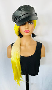 “Lemonella” - Long Straight 26” Lemon Vanilla Color 13x3 Premium Fiber Lace Front Wig / Its a Drag 💋