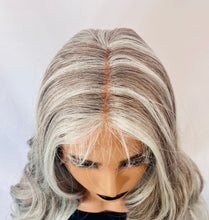 Load image into Gallery viewer, “Chevy Jr.” - Get Your Motor Running with This Gorgeous Ash Grey Premium Fiber Lace Front Wig 🩶 Daily Wear/Weddings/Events