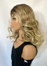 Load image into Gallery viewer, “Winnie” - Classy &amp; Cute Ombre Brown or Blonde Mix Premium Fiber Lace Front Wig for Daily Wear &amp; Events