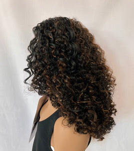 "Symone" - Clearance - Beautiful Long Curly Synthetic Lace Front Wig by Outre