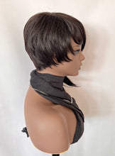 Load image into Gallery viewer, &quot;Tanya&quot; - Short, Run &amp; Retro “Put On &amp; Go” Premium Fiber Wig with Bangs for Daily Wear or Events…