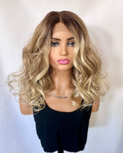 Load image into Gallery viewer, “Winnie” - Classy &amp; Cute Ombre Brown or Blonde Mix Premium Fiber Lace Front Wig for Daily Wear &amp; Events