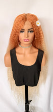 Load image into Gallery viewer, “Meadow” - Long Premium Fiber Lace Front Wigs in Orange/Green or Black for Halloween/Cosplay/Events…