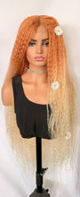 Load image into Gallery viewer, “Meadow” - Long Premium Fiber Lace Front Wigs in Orange/Green or Black for Halloween/Cosplay/Events…