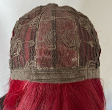 Load image into Gallery viewer, “Cherrie” - Deep Red “Put On &amp; Go” Synthetic Wig with Bangs for Daily Wear / Cosplay / Events