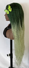 Load image into Gallery viewer, “Meadow” - Long Premium Fiber Lace Front Wigs in Orange/Green or Black for Halloween/Cosplay/Events…