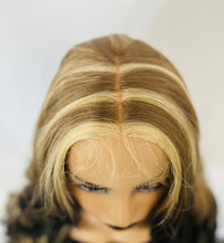 Load image into Gallery viewer, “Vanity” - Be Vain in Our Gorgeous Blonde/Brown/Black Mix Color Premium Fiber Lace Front Wig 💋