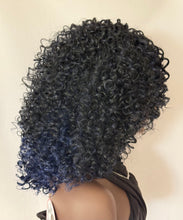 Load image into Gallery viewer, Naturali Star “3B Ronda”- Curly Blue Rage/Plum/99J Burgundy Synthetic Wigs by Zury Sis - CLEARANCE