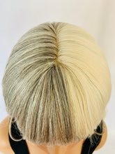 Load image into Gallery viewer, “Sugar &amp; Spice” - Long Blonde &amp; Grey Synthetic Wig with Bangs for Events/Cosplay/Gaming…