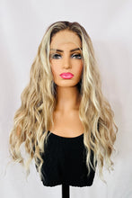 Load image into Gallery viewer, “Charlise” - Long Ash Pearl Blonde  Premium Fiber 13x3 Lace Front Canada Wig for Daily Wear/Events