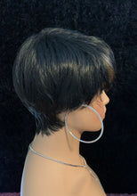 Load image into Gallery viewer, “Melvina” - Very Pretty Short Black Auburn Blonde Mix or Black Pink Blonde Mix Synthetic Wigs for Daily Wear or Events