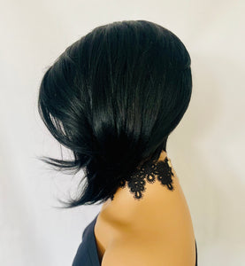 "Tanya" - Short, Run & Retro “Put On & Go” Premium Fiber Wig with Bangs for Daily Wear or Events…