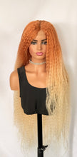 Load image into Gallery viewer, “Meadow” - Long Premium Fiber Lace Front Wigs in Orange/Green or Black for Halloween/Cosplay/Events…