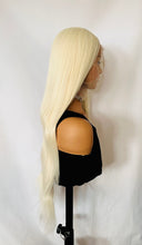 Load image into Gallery viewer, “Blonde Ambition” - 26&quot;-28&quot; Platinum Blonde Lace Front Premium Fiber Wigs for Daily Wear/Drag/CrossDressers💄