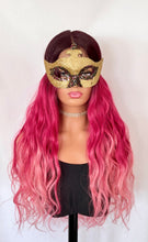 Load image into Gallery viewer, “Becky” - Long Ombre Pink or Ombre Auburn Premium Fiber Lace Front Wigs - Burlesque/Cosplay/Drag/Gaming