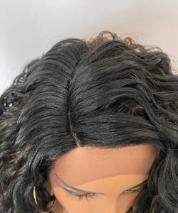 "Symone" - Clearance - Beautiful Long Curly Synthetic Lace Front Wig by Outre