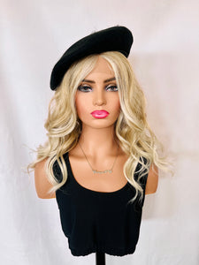 “Winnie” - Classy & Cute Ombre Brown or Blonde Mix Premium Fiber Lace Front Wig for Daily Wear & Events