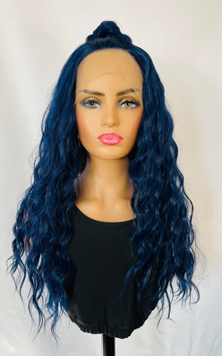 Becky” - 28” Ombre Pink or Ombre Auburn Lace Front Synthetic Wigs