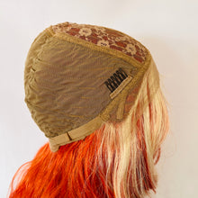 Load image into Gallery viewer, “Tangerine Dream” - 24” Orange &amp; Blonde Premium Fiber Lace Front TPart Wig - Event/Cosplay/Drag Wig 🧡🤍