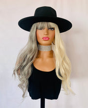 Load image into Gallery viewer, “Sugar &amp; Spice” - Long Blonde &amp; Grey Synthetic Wig with Bangs for Events/Cosplay/Gaming…