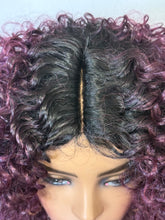 Load image into Gallery viewer, Naturali Star “3B Ronda”- Curly Blue Rage/Plum/99J Burgundy Synthetic Wigs by Zury Sis - CLEARANCE