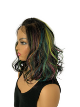 Load image into Gallery viewer, “Stella” - Gorgeous Peacock Color Premium Fiber 13x7 Lace Front Wig for Daily Wear/Events/Drag/Burlesque