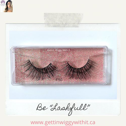 “Be Lashfull” Cruelty Free Mink Lashes with Glitter Packaging