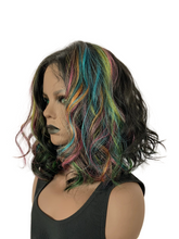 Load image into Gallery viewer, “Stella” - Gorgeous Peacock Color Premium Fiber 13x7 Lace Front Wig for Daily Wear/Events/Drag/Burlesque