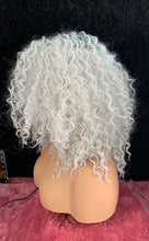 Load image into Gallery viewer, &quot;Graycee&quot; - “Put On &amp; Go” Ombre Pearl Grey Premium Synthetic 16” Curly Wig