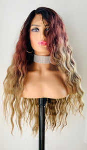 “Heidi” - 30” Long Wavy Premium Fiber Lace Front Canada Wig for Daily Wear or Events